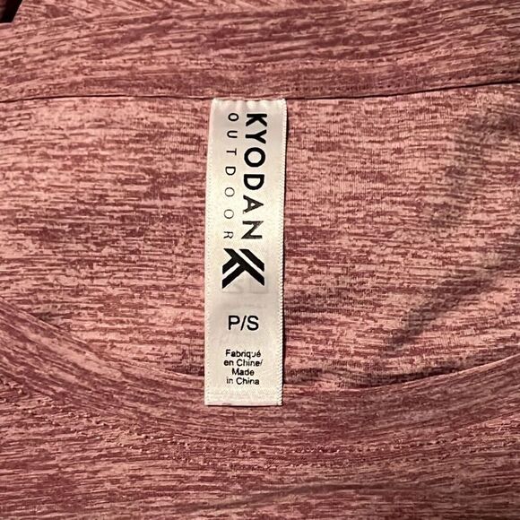 Kyodan Women's Pink Heathered Knee Length Short Sleeve Casual Dress - Picture 7 of 7